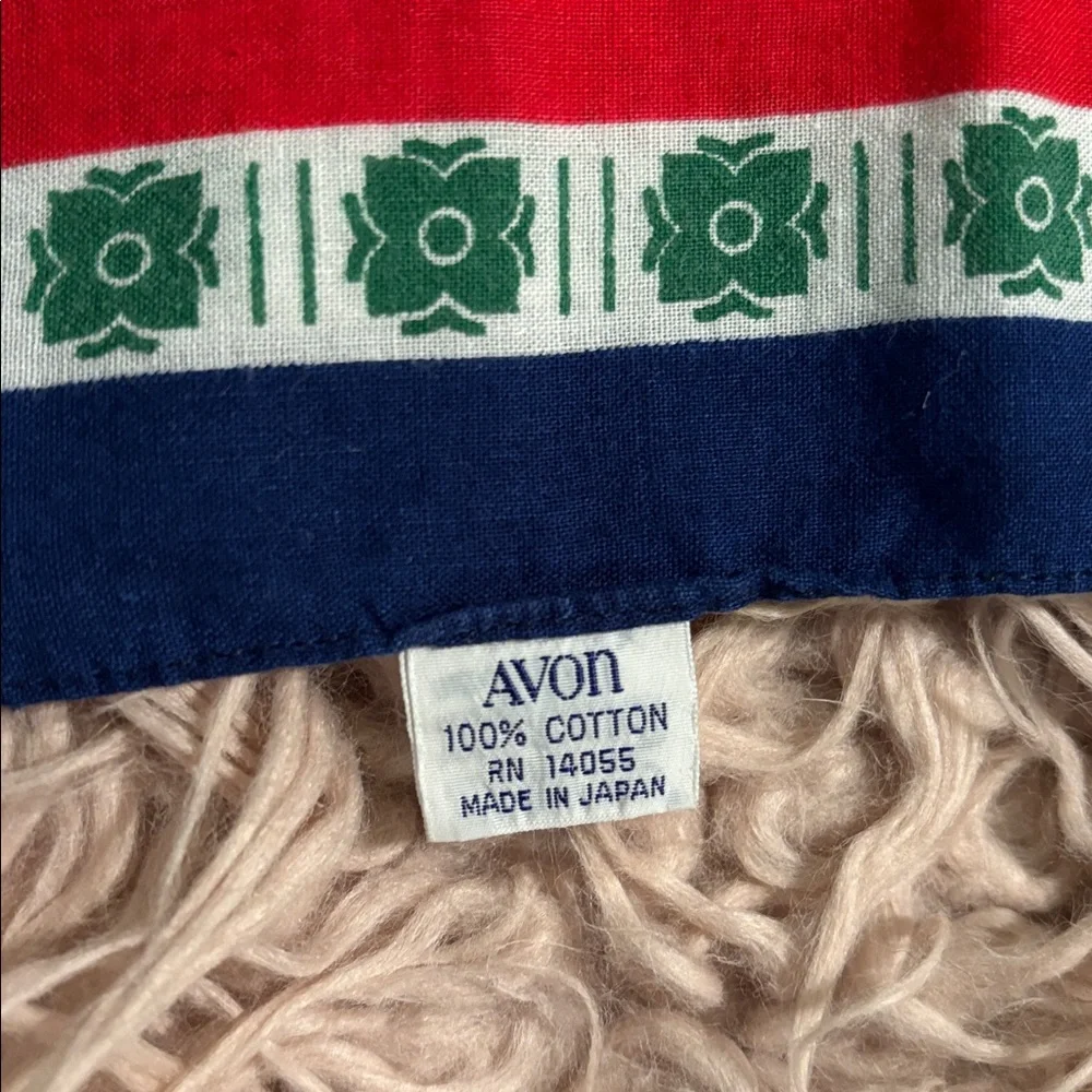 Vintage Avon Sweet Honesty Boho Print Bandanna